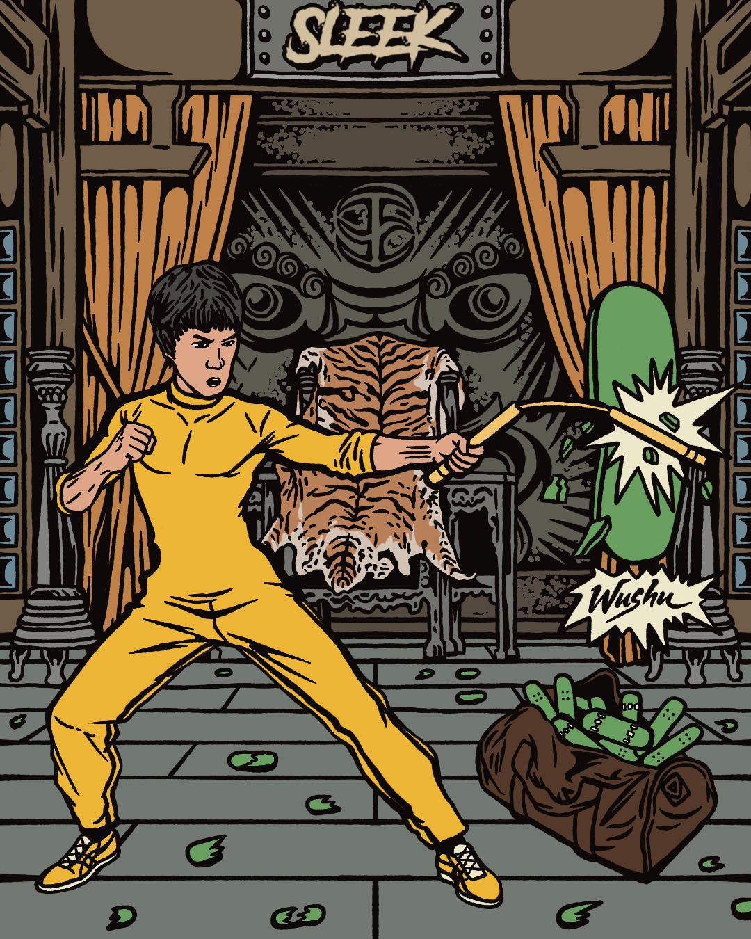 Sleekfb La Flame Deck - Split Đỏ Red