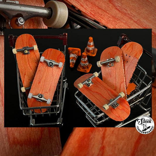 Sleekfb Salmon Sashimi Deck - Fingerboard Cam Vân Cá Hồi